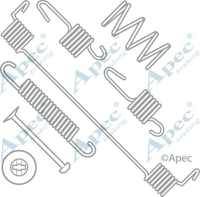 APEC BRAKING Комплектующие, тормозная колодка KIT957